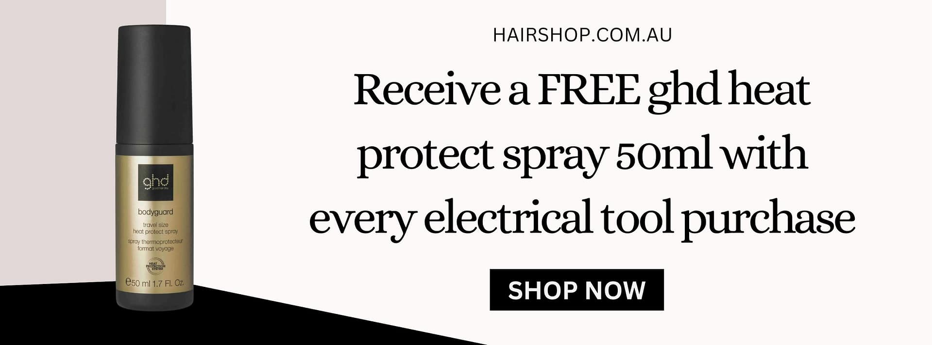 ghd offer banner - heat protect