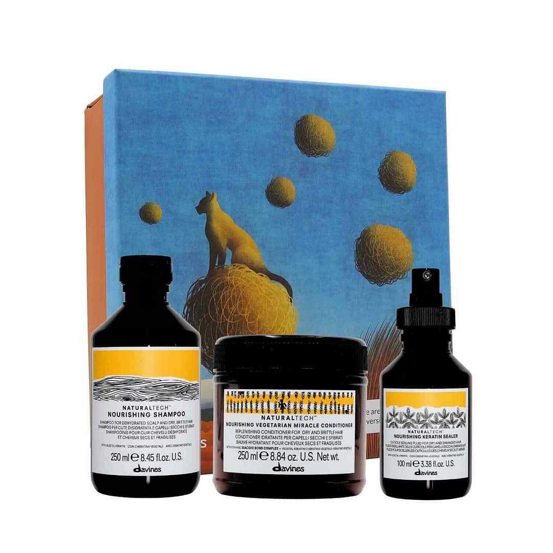 Davines NATURALTECH  Nシリーズ4点セット Davines Naturaltech Nourishing Gift Set: Dry, Damaged Hair