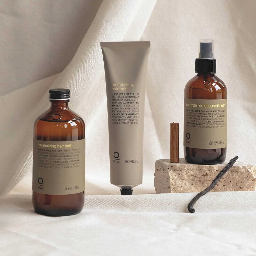 Oway Moisturizing Hair Bath, Conditioner & Mask Set