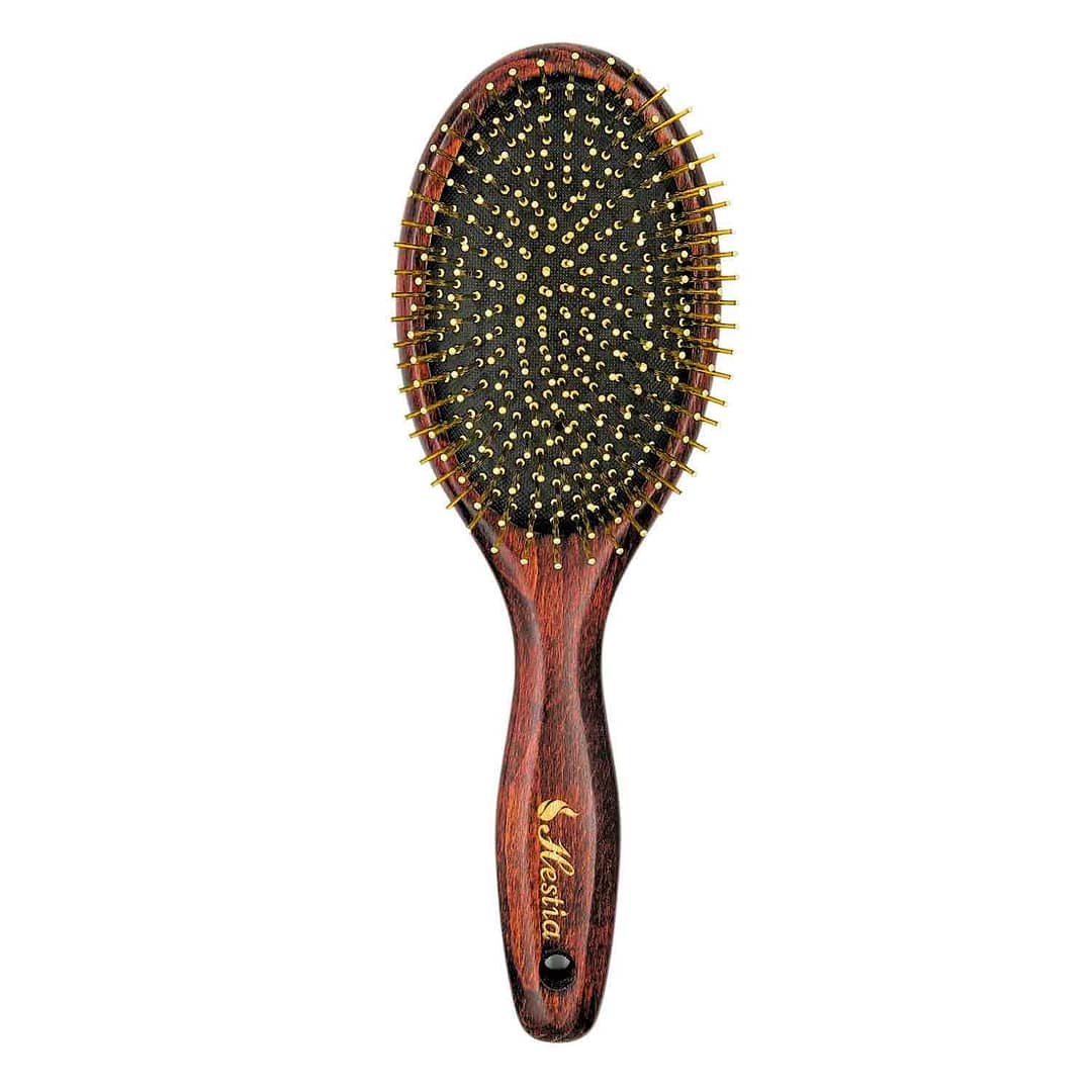 Hestia Hair Loss Gold Pin Brush