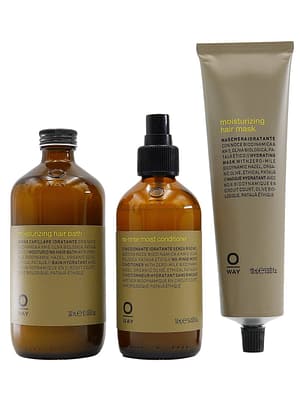 Oway Moisturizing Hair Bath, Conditioner & Mask Set
