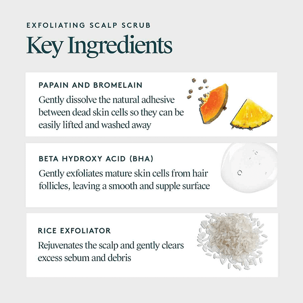 Virtue Refresh Exfoliating Scalp Scrub ingredients