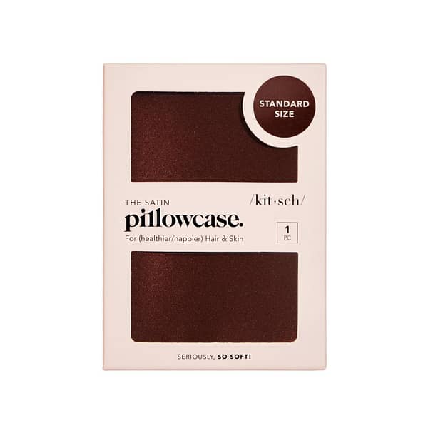 Kitsch Satin Pillowcase - Chocolate