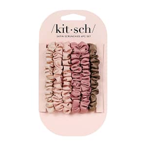 Kitsch Ultra Petite Satin Scrunchies - Terracotta