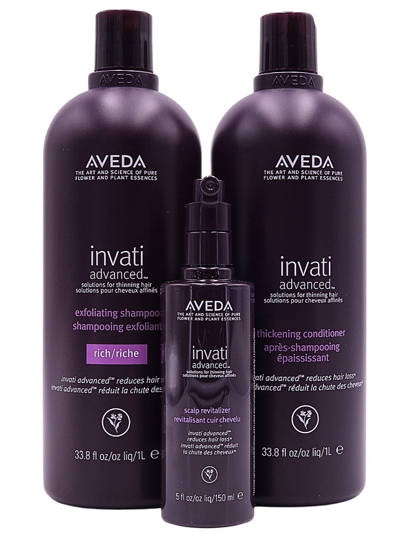 aveda invati advanced rich shampoo conditioner scalp revitaliser