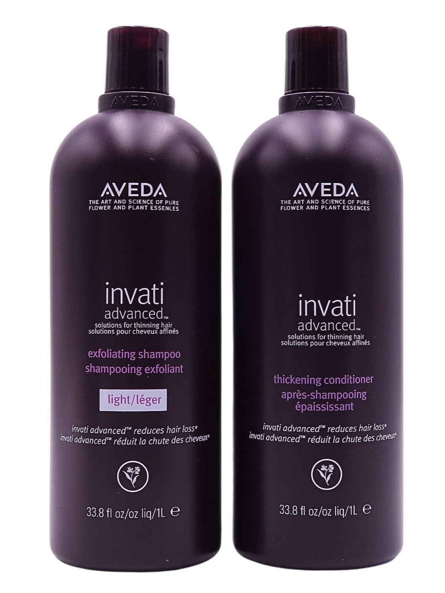 aveda invati advanced light shampoo conditioner set 1L