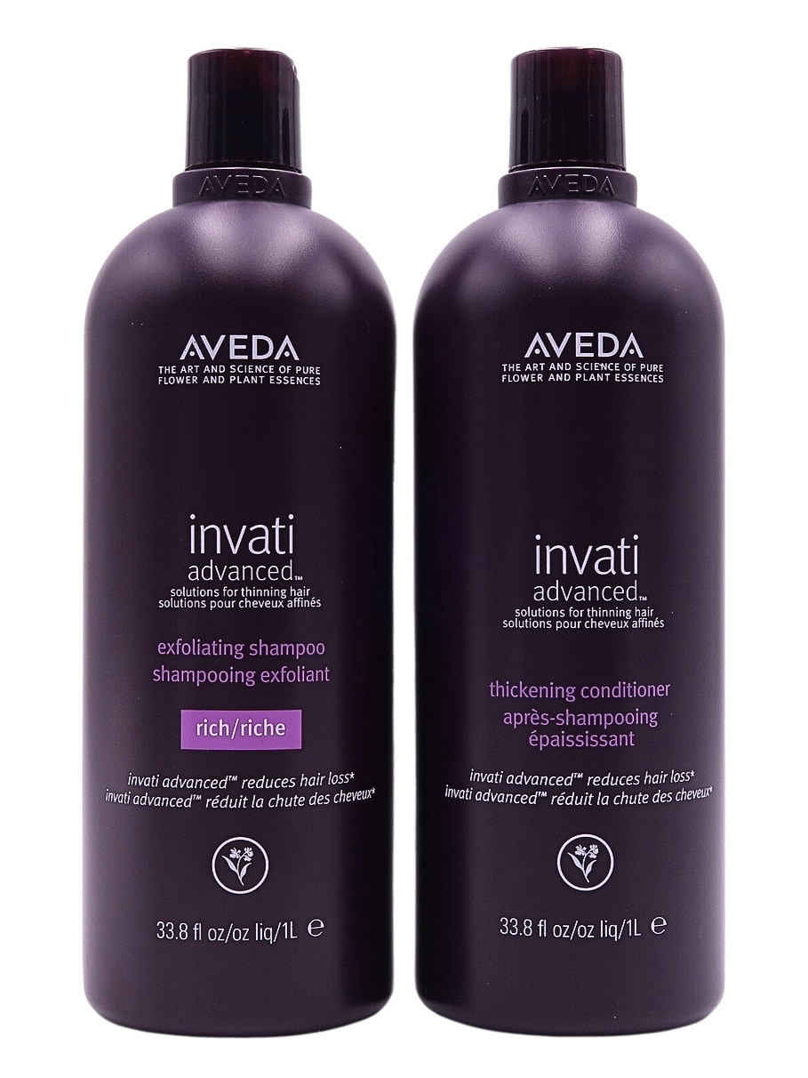 aveda invati advanced rich shampoo conditioner set 1L